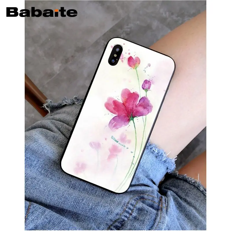 Чехол для телефона Babaite с акварелью цветком одуванчиком лотосом лавандой Apple iPhone 8