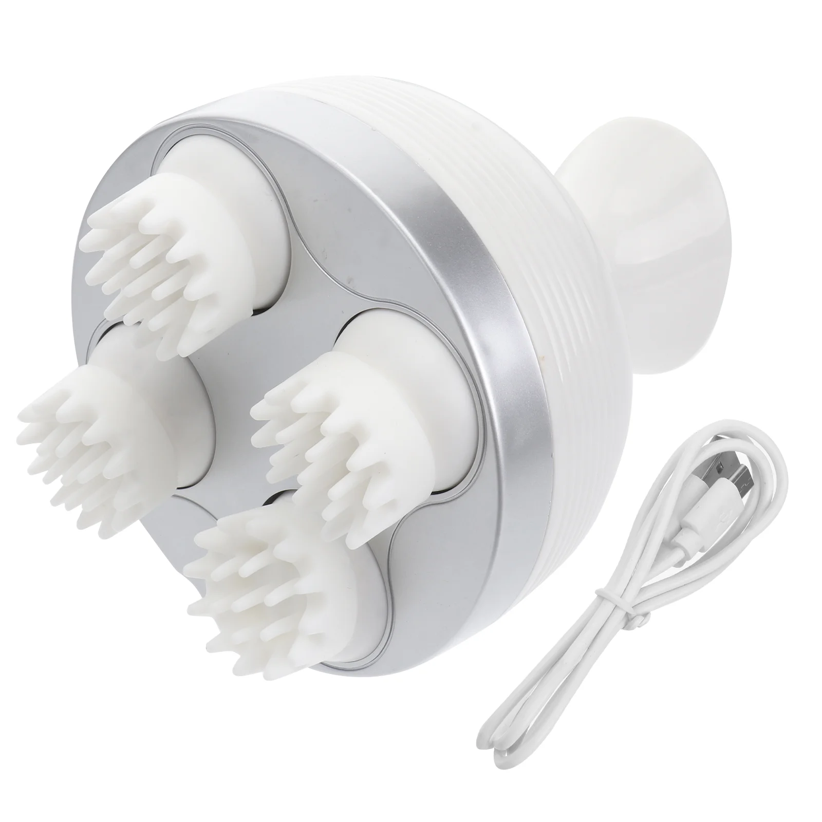 

Electric Pet Massager USB Charging Cat Omnidirectional Automatic Rotate Massager Funny Cat for Pet Dog (White)