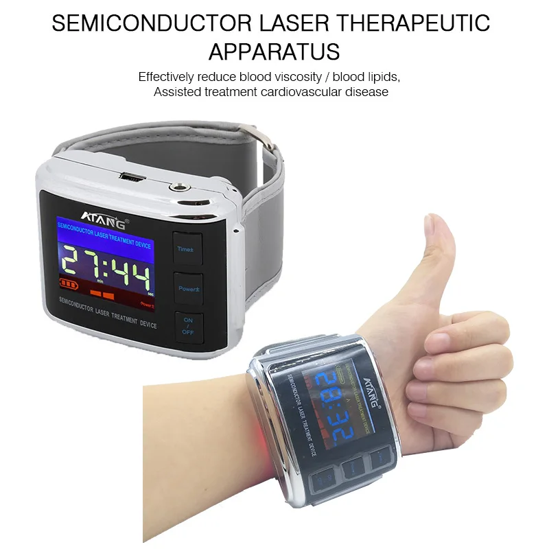 smart health products real techniques electro massager wearable devices laspot gd07 w 1 diabetic watch laser blood irradiation free global shipping