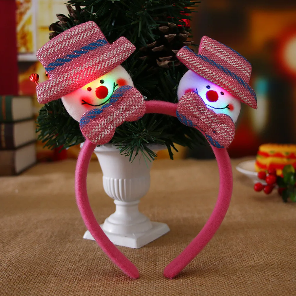 Горячая Рождественская осветительная повязка Санта-Клаус Снеговик Олень