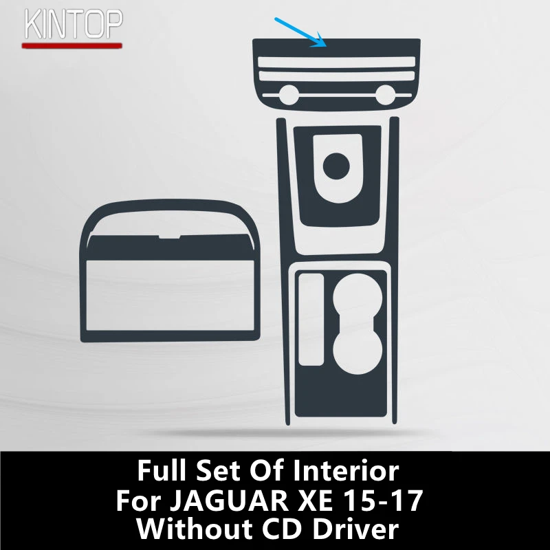 

Для JAGUAR XE 15-19 салон автомобиля, центральная консоль, прозрачная защитная пленка из ТПУ, ремонтная пленка против царапин, аксессуары