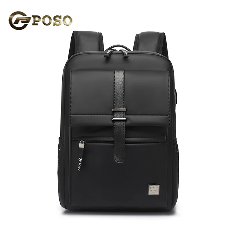 Мужской рюкзак для ноутбука 15 6 дюйма черный водонепроницаемый деловой дорожный