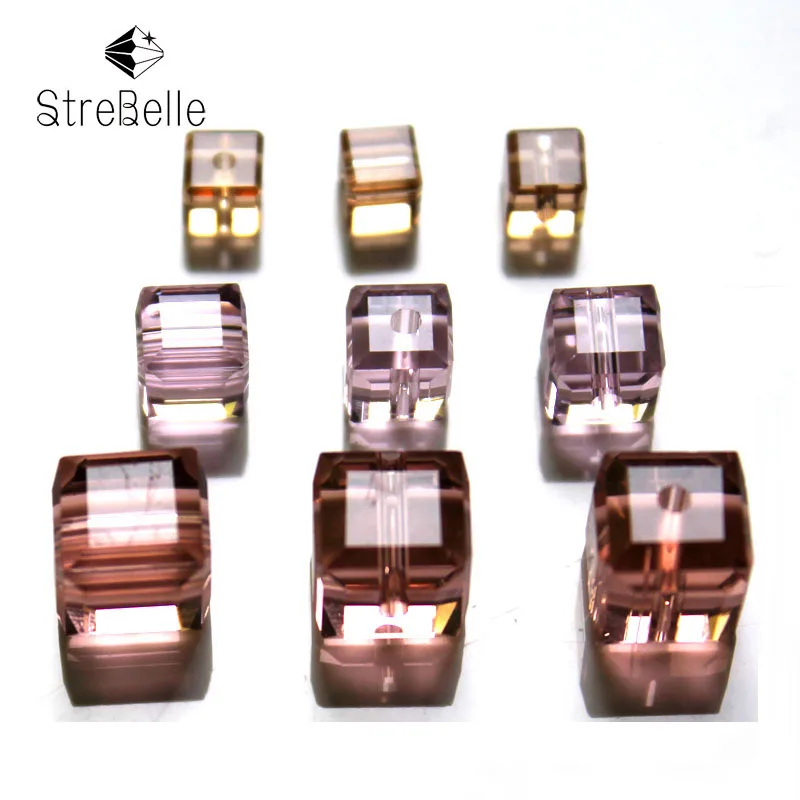 14x10mm 9 Colors Rectangle Square Faceted Crystal Glass Loose Spacer Beads Hot! 