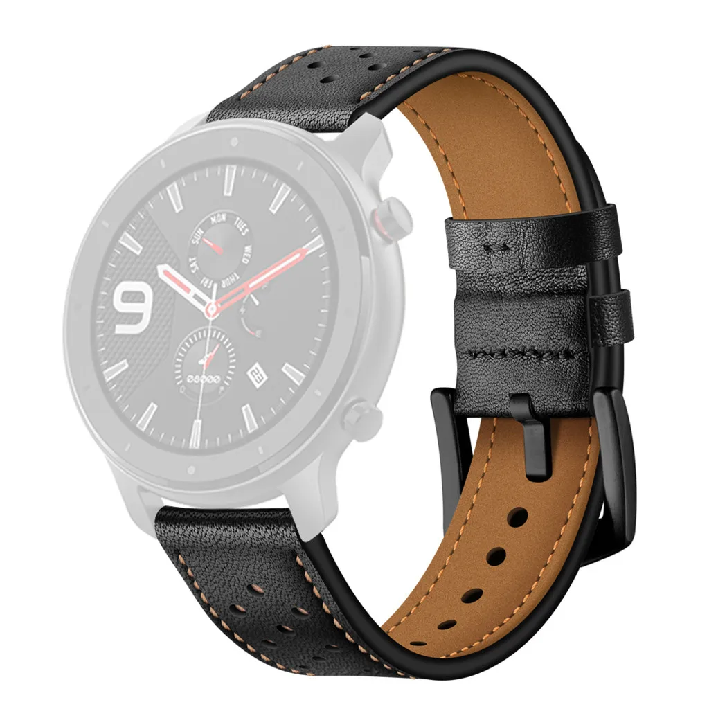 Ouhaobin ремешок 20 мм для AMAZFIT GTR Смарт-часы 42 мм кожаный сменный Смарт-часы аксессуары