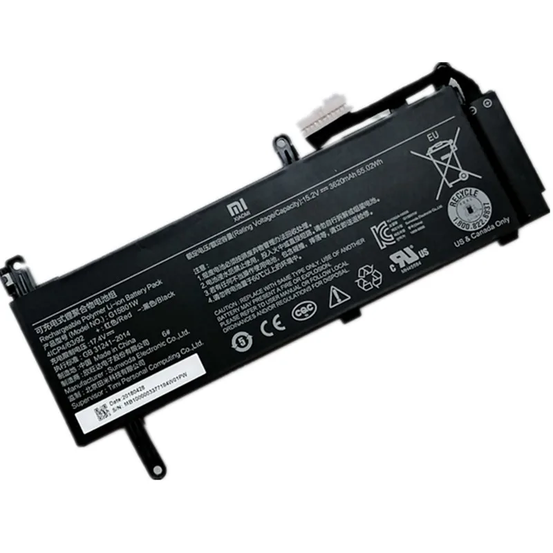 Новый оригинальный аккумулятор для игрового ноутбука Xiaomi 7300HQ 1050Ti игровой