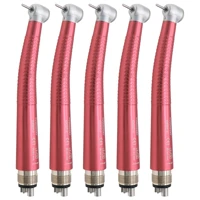 coxo dental colorful high speed ceramic bearing standard head handpiece m4 4 holes 5 pcs red