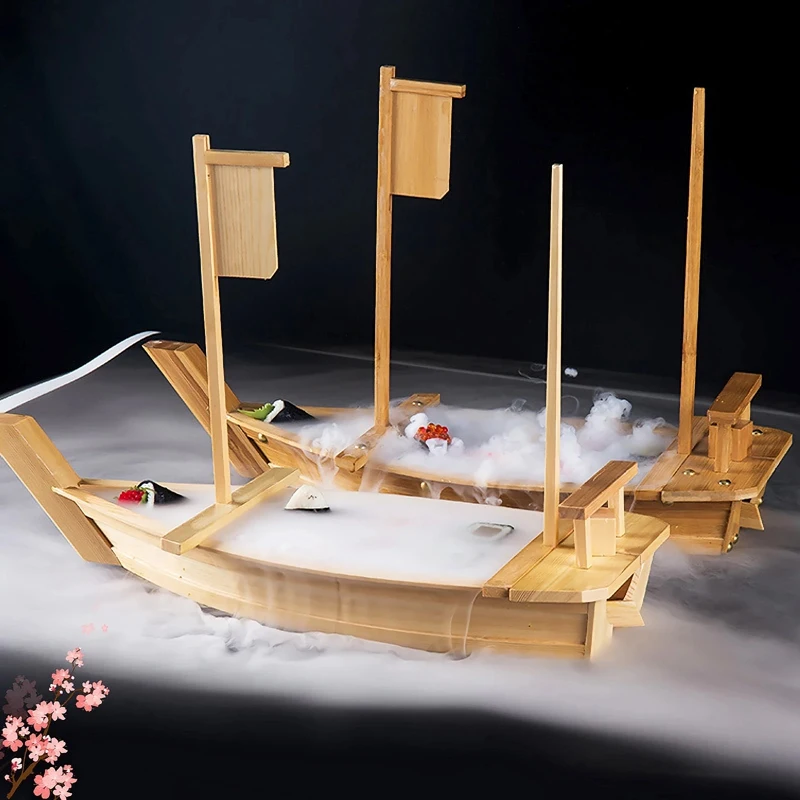 

1 шт. практичная портативная бамбуковая тарелка для суши, тарелка в форме лодки, практичный поднос для закусок, блюдо для сервировки пищи для...