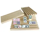 4 шт.компл. деревянные подставки для домино, подставки для куриная нога, Мексиканский поезд и домино, настольные игры, домино, подставка для игр