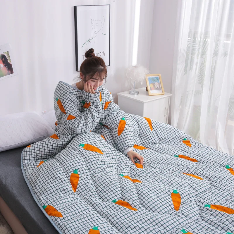 2019 новое зимнее одеяло осеннее ленивое с рукавами Тканое накидка плащ сон