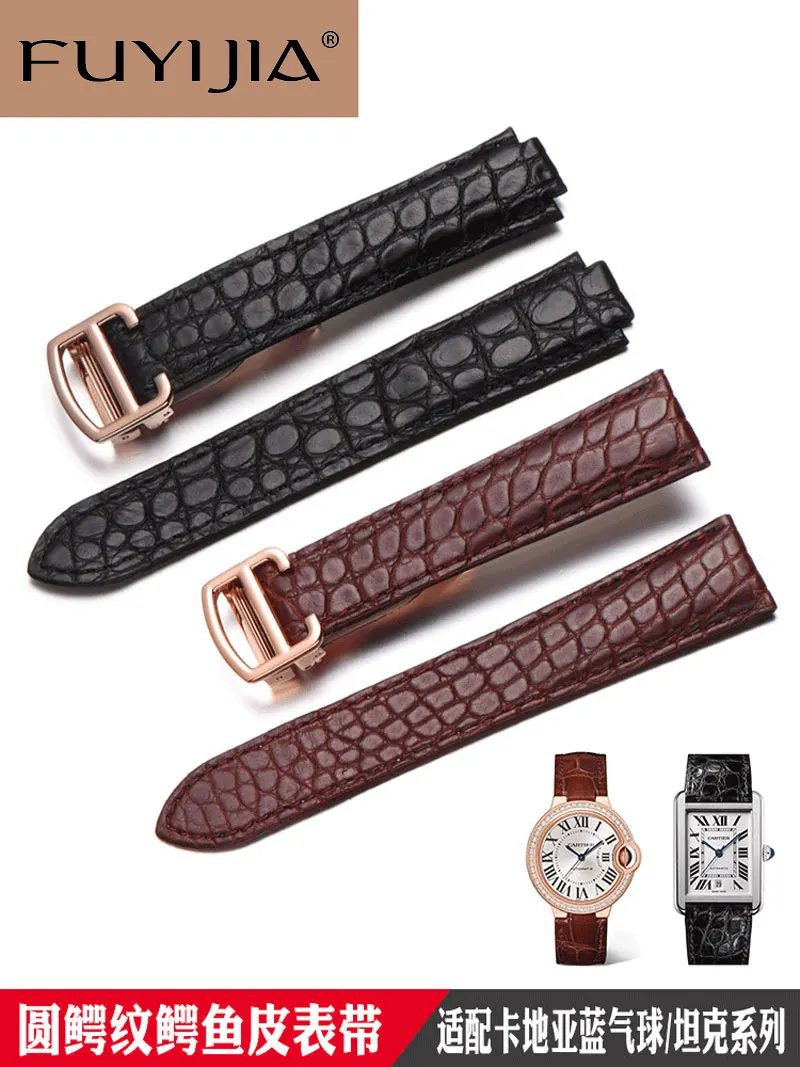 

Ремешок для часов из кожи крокодила, 14, 16, 18, 20, 22 мм, водонепроницаемый