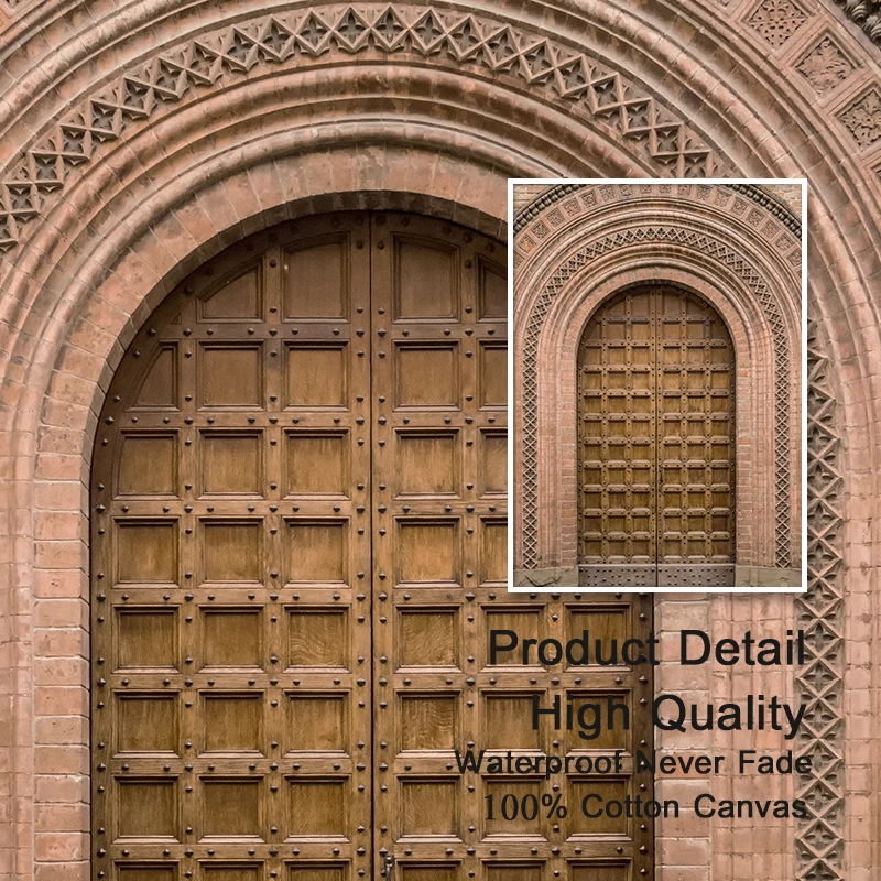 Марокканская дверь лесные листья холст живописи северный минималистический постер и печати декоративные картинки для гостиной на.