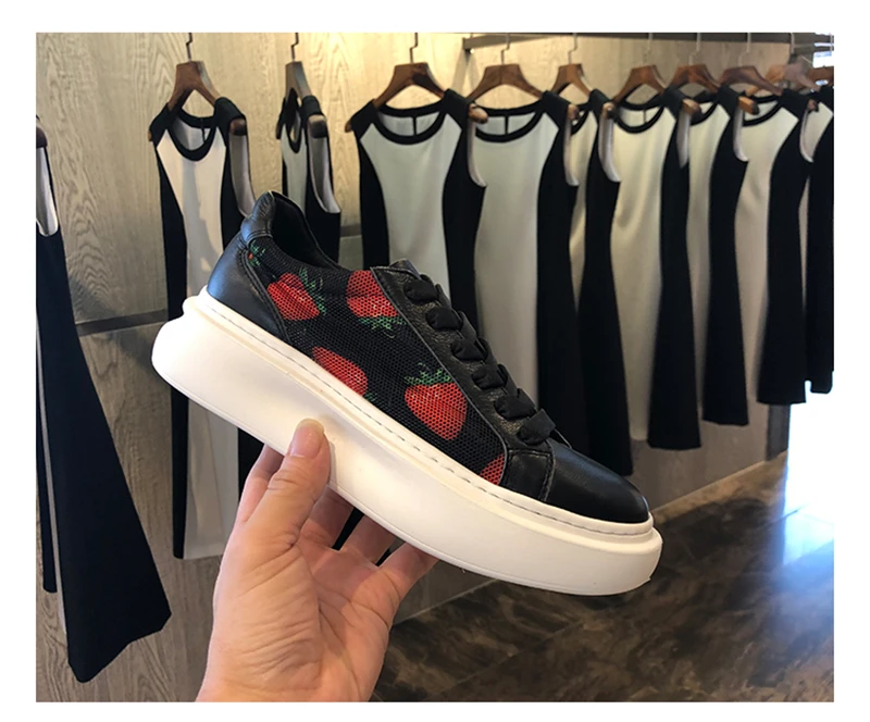 Женские дышащие кроссовки на шнуровке Zapatos De Mujer повседневная обувь толстой