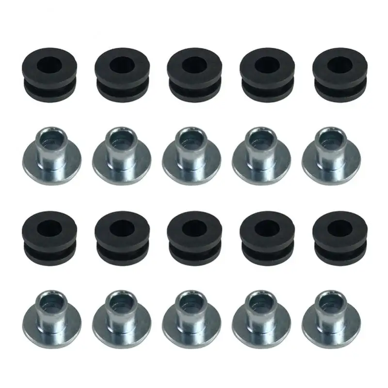 

10pcs Motorcycle Rubber Grommets Kit Bolt Assortment For Honda Yamaha Suzuki Kawasaki Fairings Bolt Pressure Relief Cushion Kit