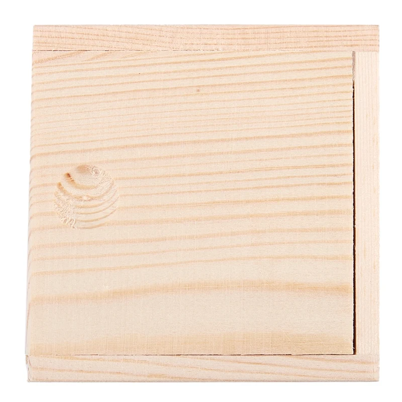 

Small Plain Wooden Storage Box Case for Jewellery Small Gadgets Gift Wood color