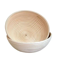 round bread dough proofing rising rattan basket liner proofing basket set for home bakers bread making bread basket