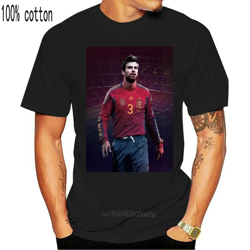 

New Gerard Pique Fashion Summer Paried Tshirts 2021 Fashion Men Short Sleeve