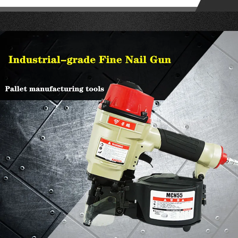 Industrial Pneumatic Tool MCN55 MCN70 MCN80 MCN90 Pneumatic Coil Nailer Roll Nail Gun For Pallet Framing Nail Gun
