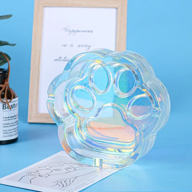 

Сделай Сам кристалл капельный клей зеркальный Кот коготь пепельница силиконовая форма маятник 18093