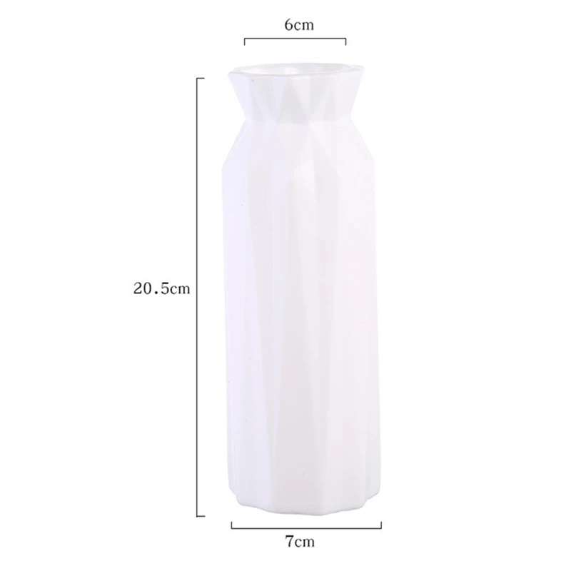 Цветочная ваза в скандинавском стиле домашняя композиция пластиковая