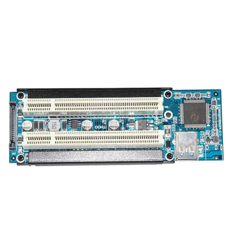 

PCI-E To Dual PCI Adapter Card with Blue LED Power Indicator Support Capture Card Support for Win7/Win8/LINUX