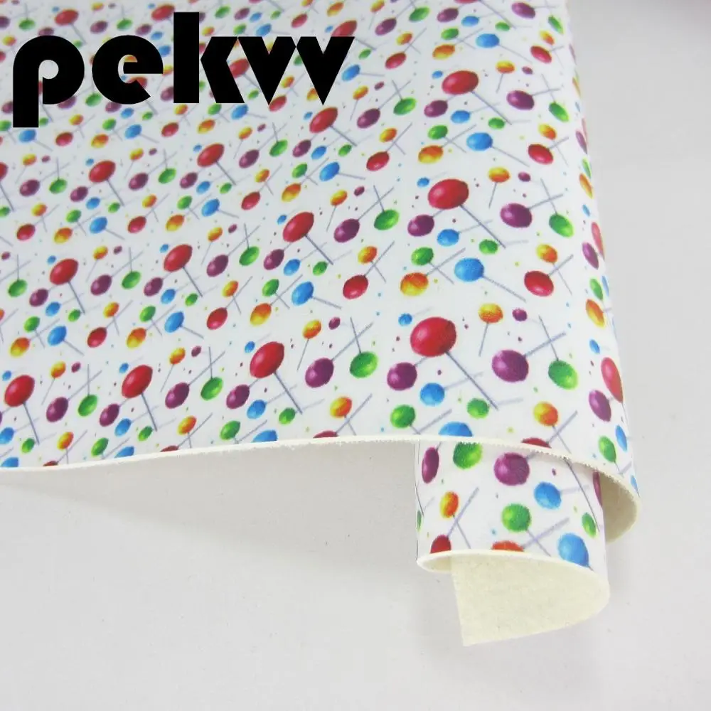 PR042 Stars Printed Faux Leather stars dots plaid For DIY bows Accessories crafts projects A4 Sheet 8"x11.8" PR010 - Color: PR042