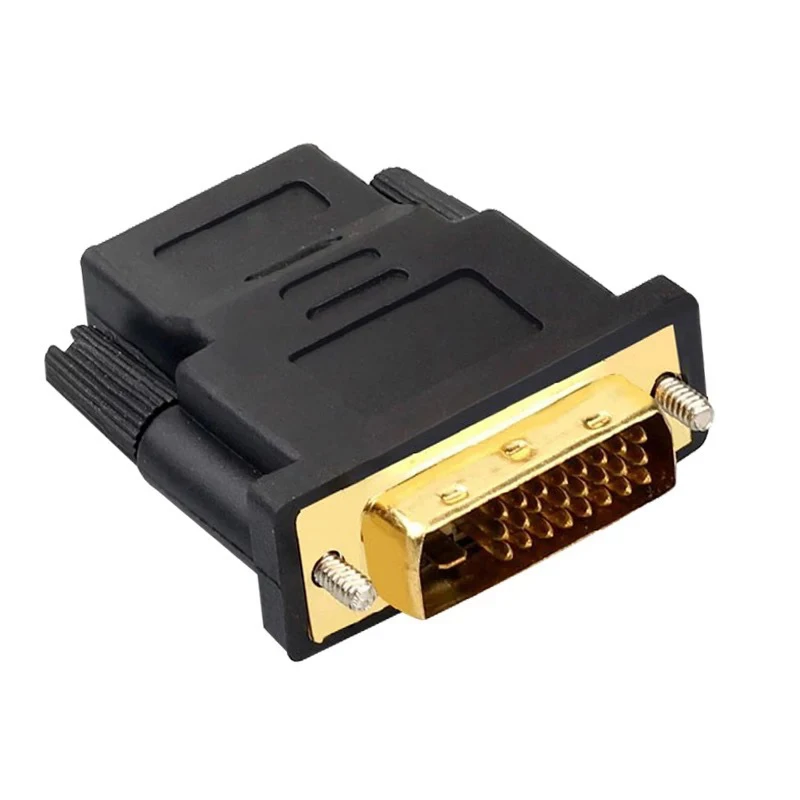 DVI к HDMI совместимого адаптера кабеля 24k позолоченный штекер 24 + 1 контактный 1080P