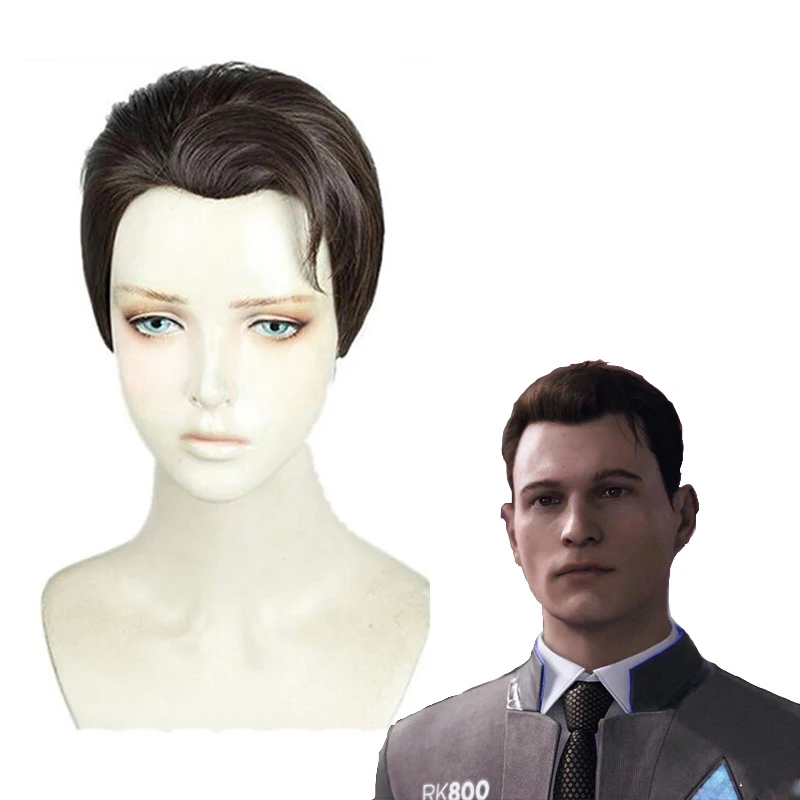 Парик для косплея Коннора RK800 термостойкий синтетический Хэллоуина карнавала