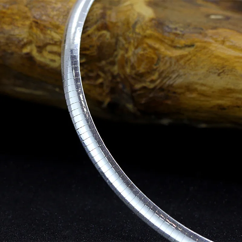 Barato Uglyless-Vestidos De Noche De Moda Para Mujer, Gargantillas Brillantes De Plata Brillante, Collares Sin Colgantes, Joyería De Escamas De Plata 925