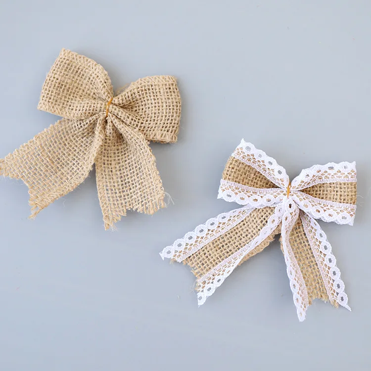 10 шт. декоративные ботинки из натурального джута | Дом и сад