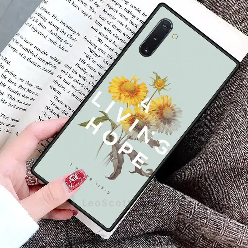 

bible Quotes Phone Case For Samsung Galaxy S8 S9 S10 Plus S10E Note 3 4 5 6 7 8 9 10 Pro Lite cover