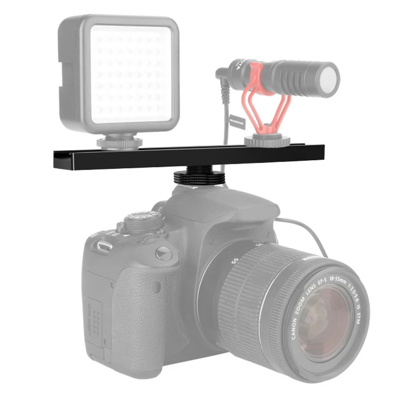 Lengthened Quick Release Plate Slr Camera Multi-Camera Hot Shoe Bracket External Flash Microphone Tripod Gimbal | Электроника