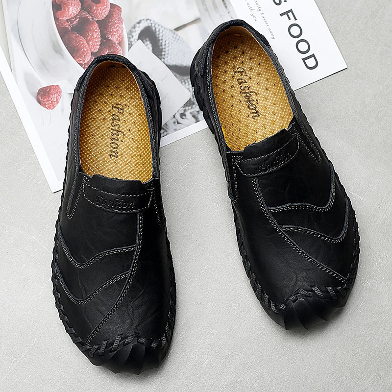 Mens Loafers Lightweight Casual Shoes Breathable Handmade Walking Male Comfortable Summer 2022 Trend Moccasin Homme | Обувь
