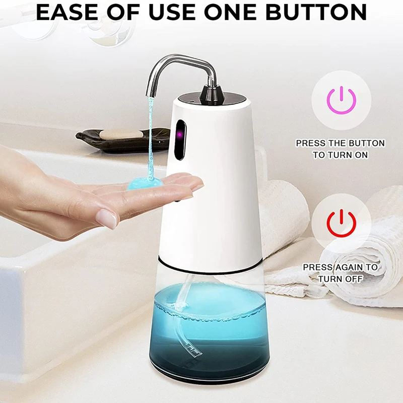 

Automatic Soap Dispenser, Touchless No Foaming Soap Dispenser Equipped, Rechargeable Dispenser for Bathroom,Kitchen