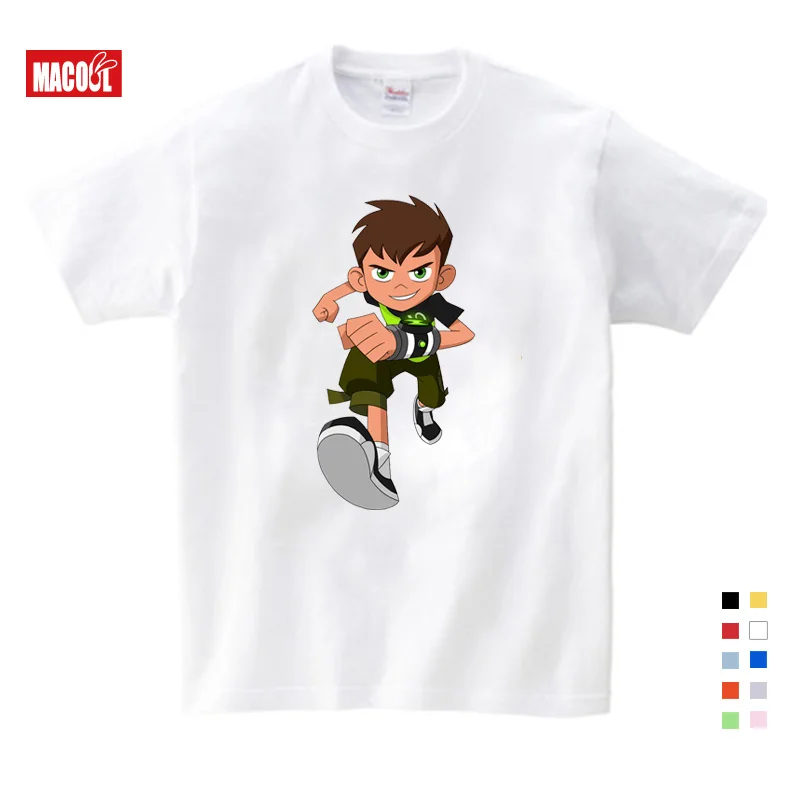 T-shirt Бен 10 протектор для часов толстовки земля и свитшоты для детей в году Осень мультфильм мальчиков толстовки и свитшоты топы для мальчиков и девочек - Цвет: T-shirt