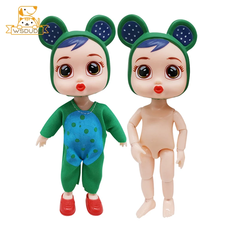 Kawaii Reborn BJD Детские куклы с животными корова леопард слон кролик лягушка божья