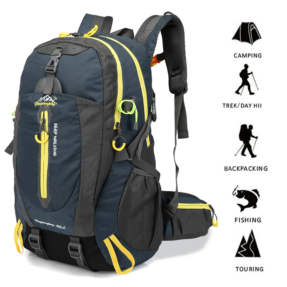 

40L Outdoor Camping Bag Climbing Bag Backpack Waterproof Tactical Bag For Hiking Climbing Trekking Hunting Men Women Sports Bags