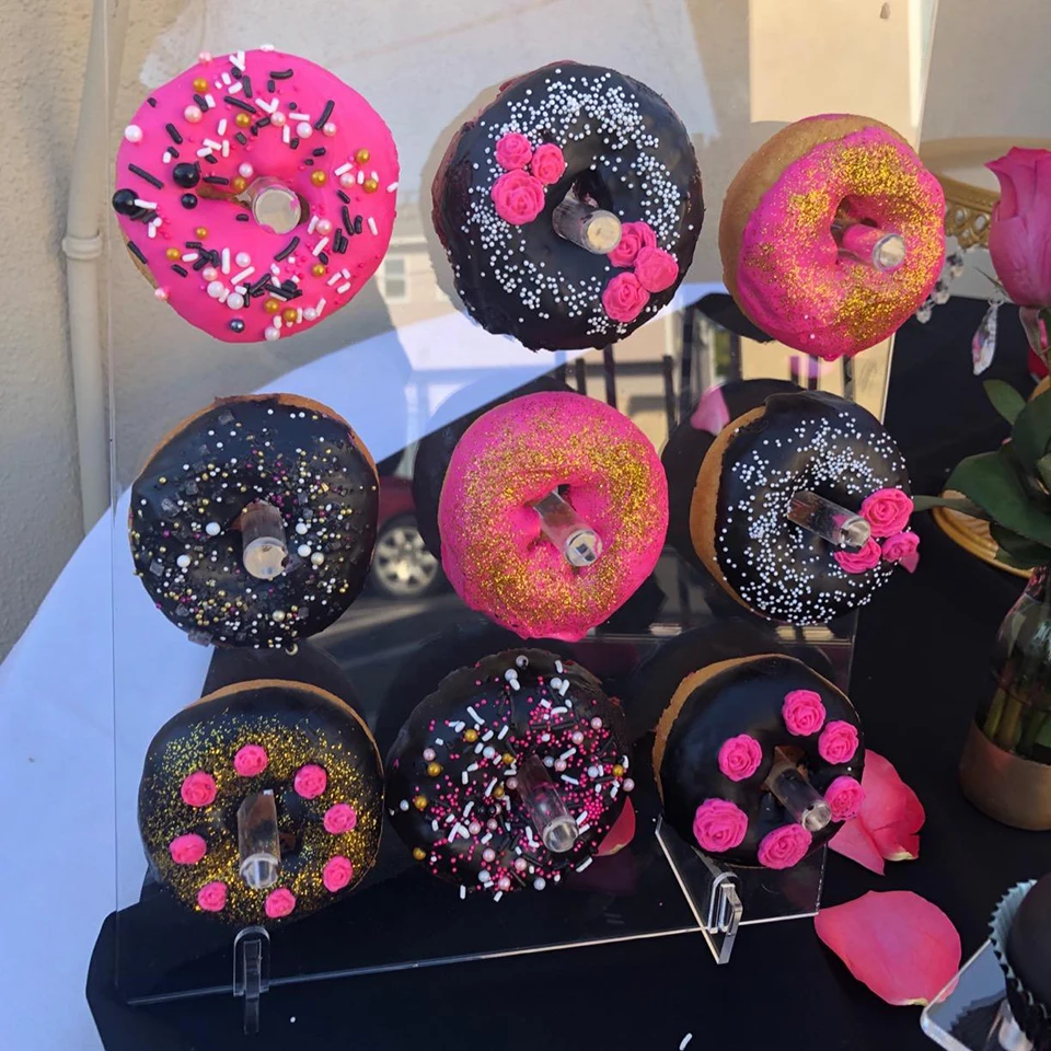 Transhome акриловая подставка для пончика можно положить девять пончиков свадебное