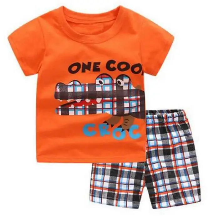 

New Summer Kids Pajamas Sets Children's Short sleeve T-shirt+Shorts Baby Girl Clothes Boys Pyjamas Girls Pijamas Baby Sleepwear