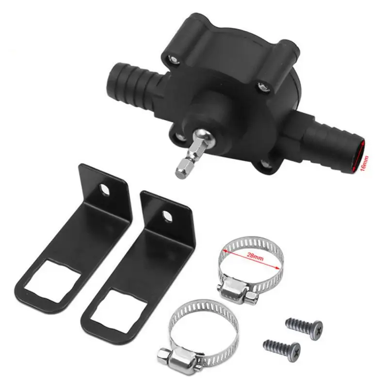 

Household Electric Drill Pump Sinks Aquariums Pool Self Priming Transfer Pumps Oil Fluid Water Pump Hose Clamps Connectors Set