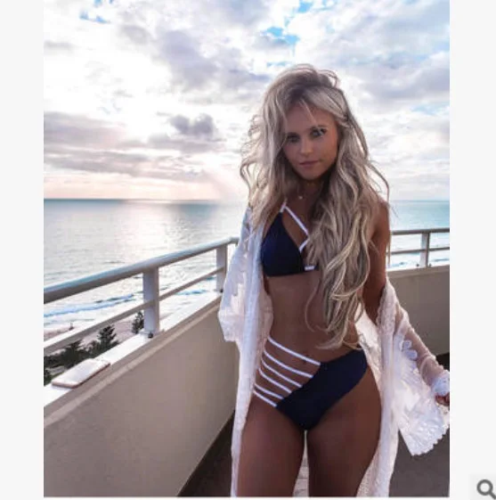 Супер сексуальный купальник с высокой талией бикини бандажный без стали женский