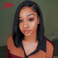 sleek human hair wigs for women short straight lace wigs remy brazilian hair bob wigs burgundy ombre part lace human hair wig