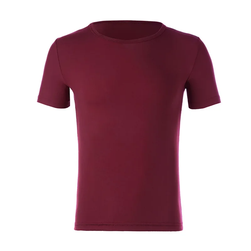 Red Pui men tiua новая мужская футболка из полиэстера белая мужская футболка Летняя с коротким рукавом размера плюс Мужская футболка черный Топ Футболка тонкая рубашка - Цвет: Red