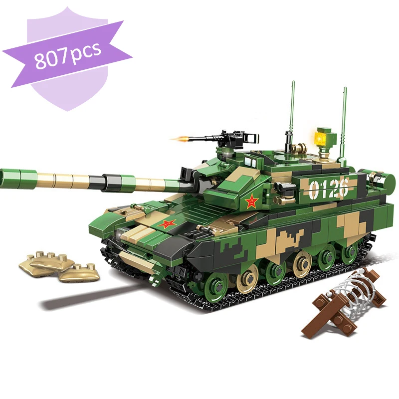 

Military Camouflage Tank Model Building Block Armored Car Children's Toy World War II German and American Suit Army Armored Car