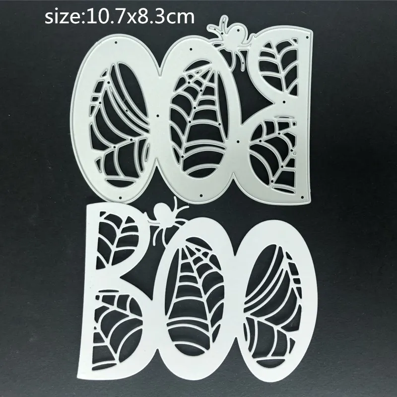 

metal cutting dies cut die mold Halloween BOO decoration Scrapbook paper craft knife mould blade punch stencils dies