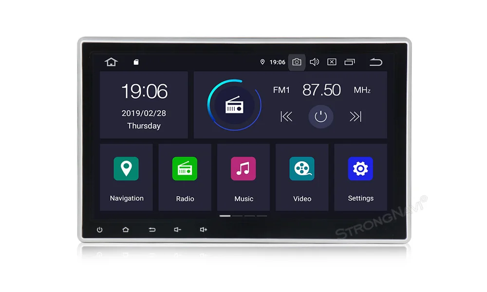 Ips DSP 1din 4+ 64G Android 9,0 автомобильный мультимедийный плеер стерео радио для 10,1 дюймов Универсальный gps навигация wifi BT