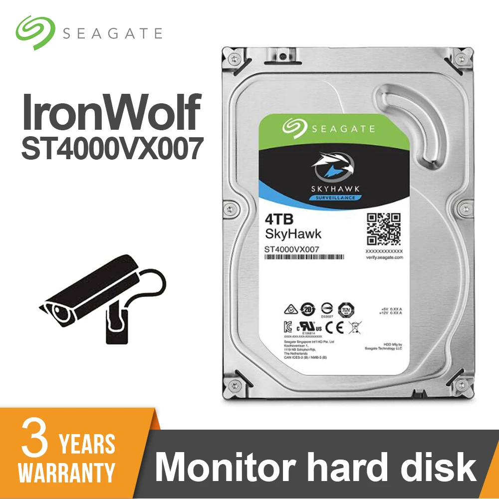 Внутренний жесткий диск Seagate для наблюдения 4 ТБ 3 5 дюйма SATA 6 64 Мб внутренний 5900