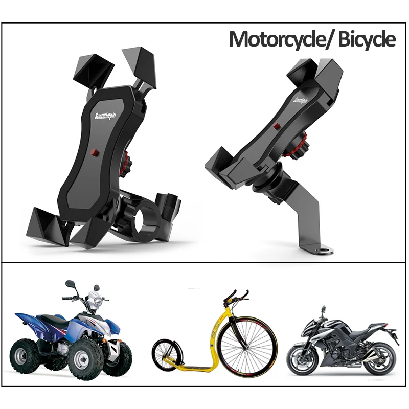 Motorcycle Bicycle Moto Bike Phone Navigation Holder Support handlebar Rearview Mirror Mount Clip Bracket for iPhone 11 Pro Max | Мобильные