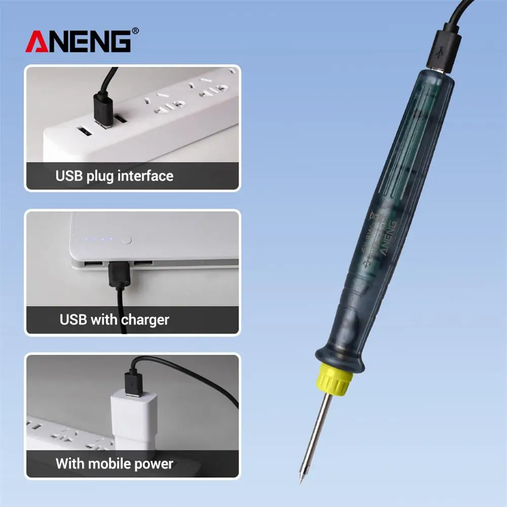 LT002 USB Регулируемая температура Электрический паяльник 5 В DC/8 Вт сварочная наладочная станция для пайки тепловой карандаш Инструменты для ремонта
