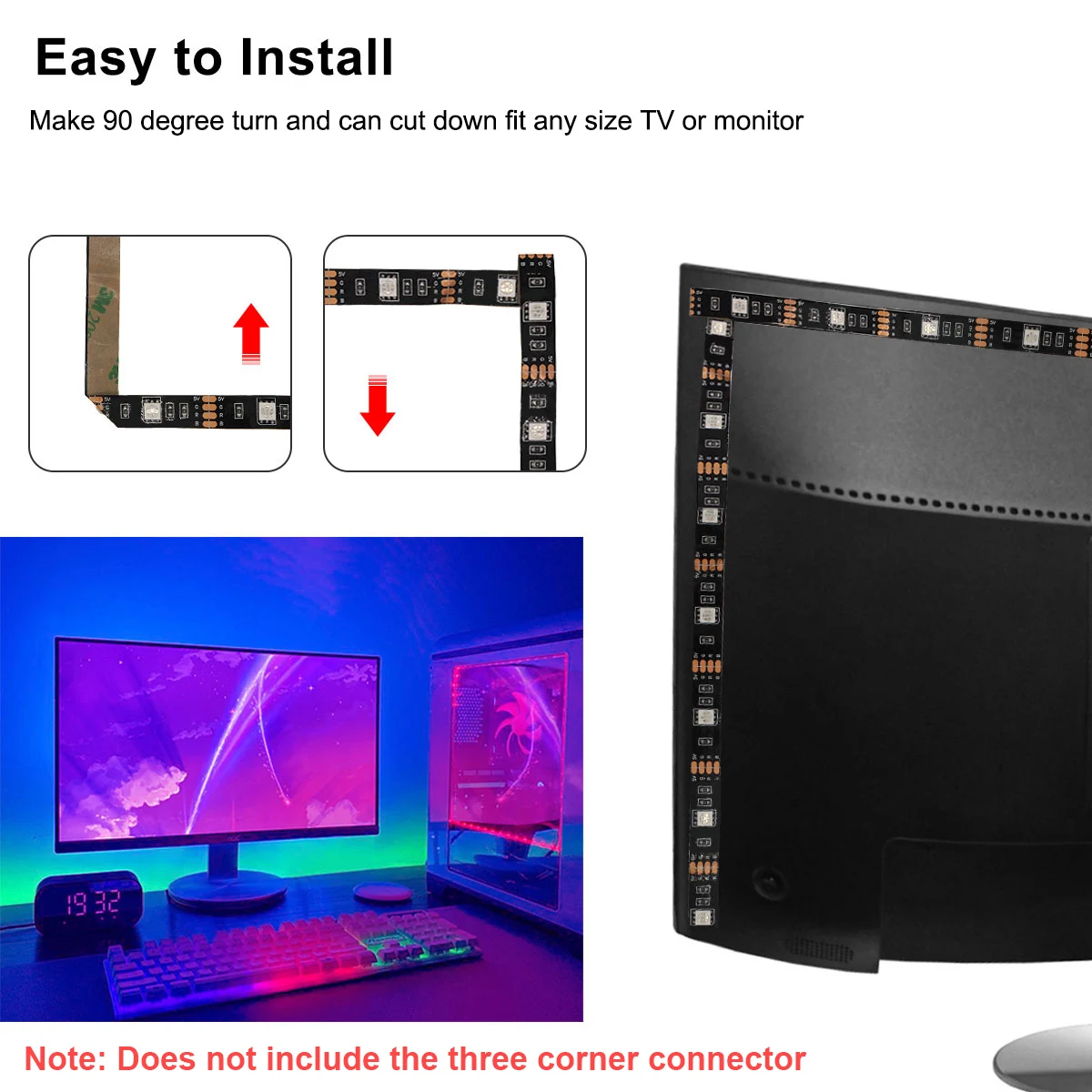 

Smartphone Bluetooth Controller USB Light Cabinet Kitchen Under Cabinet LED Lighting For Home Wardrobe Light RGB LED Strip Lamps