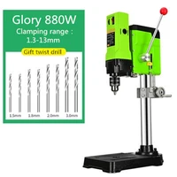 220v 880w bench drill stand mini electric bench drilling machine drill chuck 1 5 13mm wood metal electric tools